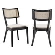 green suede dining chairs Modway Furniture Dining Chairs Black Beige
