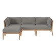 sectional s Modway Furniture Sofa Sectionals Gray Graphite