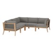 sleeper sectional Modway Furniture Sofa Sectionals Gray Graphite