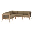 sectional couch converts to bed Modway Furniture Sofa Sectionals Gray Light Brown