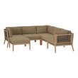 contemporary chaise sofa Modway Furniture Sofa Sectionals Gray Light Brown