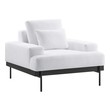 royal chair for living room Modway Furniture Sofas and Armchairs White