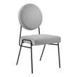 velvet chairs with gold legs Modway Furniture Dining Chairs Black Light Gray