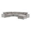 pull out sofa Modway Furniture Sofas and Armchairs Sofas and Loveseat Light Gray