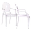 grey dining chairs with gold legs Modway Furniture Dining Chairs Dining Room Chairs Clear