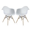 country style chair Modway Furniture Dining Chairs White