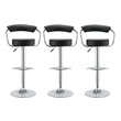 leather kitchen counter stools Modway Furniture Dining Chairs Black
