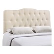 queen size upholstered headboard Modway Furniture Headboards Ivory