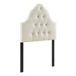 cushion headboard bed frame Modway Furniture Headboards Ivory