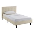 king bed and headboard Modway Furniture Beds Beige