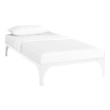 metal queen bed frame for box spring and mattress Modway Furniture Beds White
