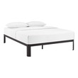 black queen size bed frame with headboard Modway Furniture Beds Brown