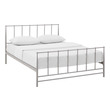 king size platform bed Modway Furniture Beds Gray