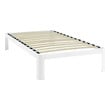 wooden double bed and mattress Modway Furniture Beds Beds White