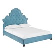 low profile queen bed frame with storage Modway Furniture Beds Sea Blue