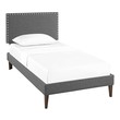 clear bed frame Modway Furniture Beds Gray