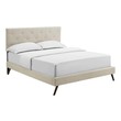 beige platform bed queen Modway Furniture Beds Beige