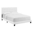 king platform bed frame with storage Modway Furniture Beds White