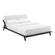 fabric platform bed Modway Furniture Beds Cappuccino White
