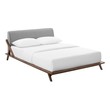 unique twin bed frames Modway Furniture Beds Walnut Light Gray