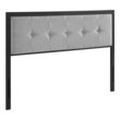 quilted headboard full Modway Furniture Headboards Black Light Gray