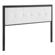 white bed frame with headboard queen Modway Furniture Headboards Headboards and Footboards Black White