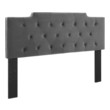 beige bed frame with headboard Modway Furniture Headboards Charcoal