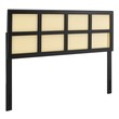 metal frame bed frame queen with headboard Modway Furniture Headboards Black