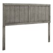 king size upholstered bed with footboard Modway Furniture Headboards Gray
