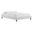 upholstered full size bed with storage Modway Furniture Beds Light Gray