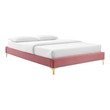 queen low platform bed frame Modway Furniture Beds Dusty Rose