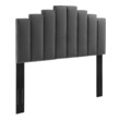 metal bed frame with headboard Modway Furniture Headboards Charcoal