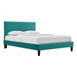 bed with platform base Modway Furniture Beds Teal