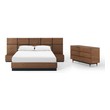 tufted king bed Modway Furniture Bedroom Sets Walnut