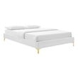 gray full bed Modway Furniture Beds White