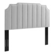 headboard with side storage Modway Furniture Headboards Light Gray