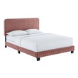 metal frame twin size bed frame Modway Furniture Beds Dusty Rose