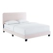 platform bed frame king with headboard Modway Furniture Beds Pink