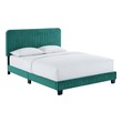 grey velvet queen bed Modway Furniture Beds Teal