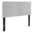 upholstered beds with storage drawers Modway Furniture Headboards Light Gray