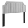 upholstered cal king bed frame Modway Furniture Headboards Light Gray
