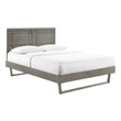 black queen platform bed Modway Furniture Beds Gray