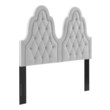 full size bed without headboard Modway Furniture Headboards Light Gray