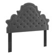 tufted upholstered bed king Modway Furniture Headboards Charcoal