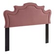 upholstered king bed frame with footboard Modway Furniture Headboards Dusty Rose