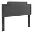 queen size headboard with lights Modway Furniture Headboards Charcoal