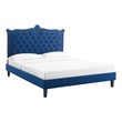 grey king bed frame with headboard Modway Furniture Beds Navy