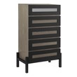 dark wood and white dresser Modway Furniture Case Goods Oak