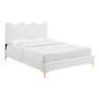 twin bed low frame Modway Furniture Beds White