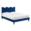 twin size upholstered bed Modway Furniture Beds Navy